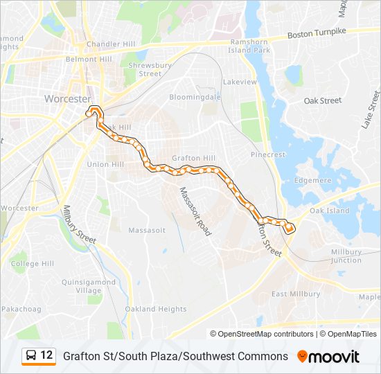 12 Bus Line Map