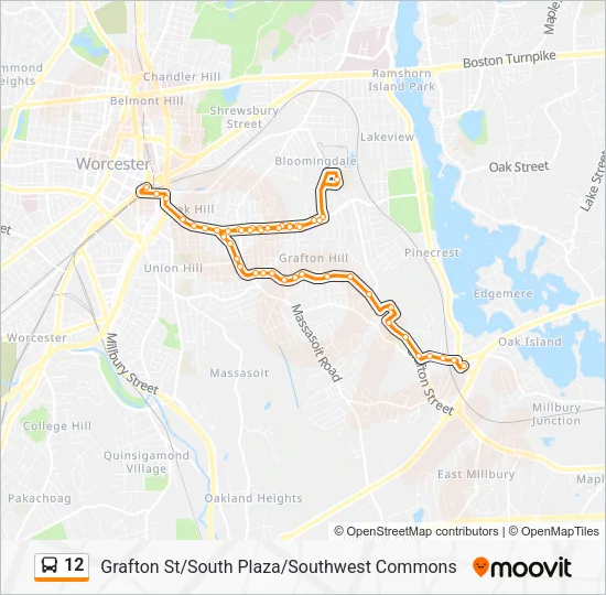 12 Bus Line Map