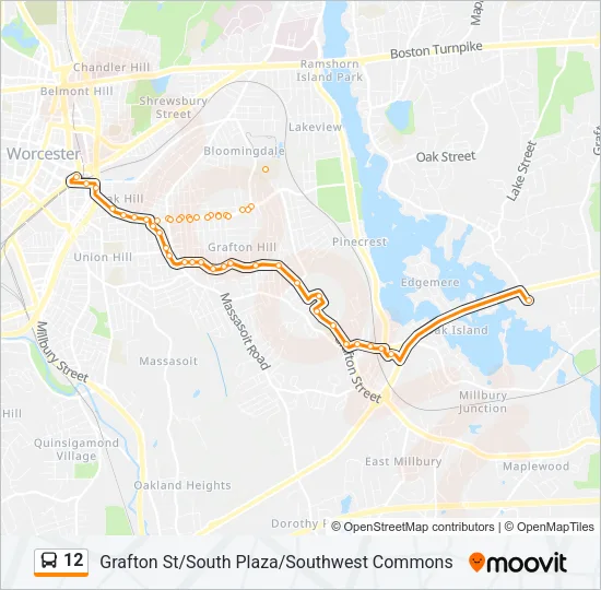 12 Bus Line Map