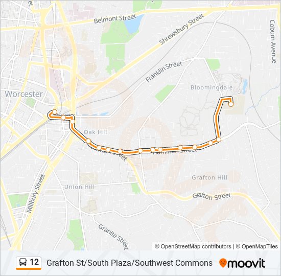 12 bus Line Map