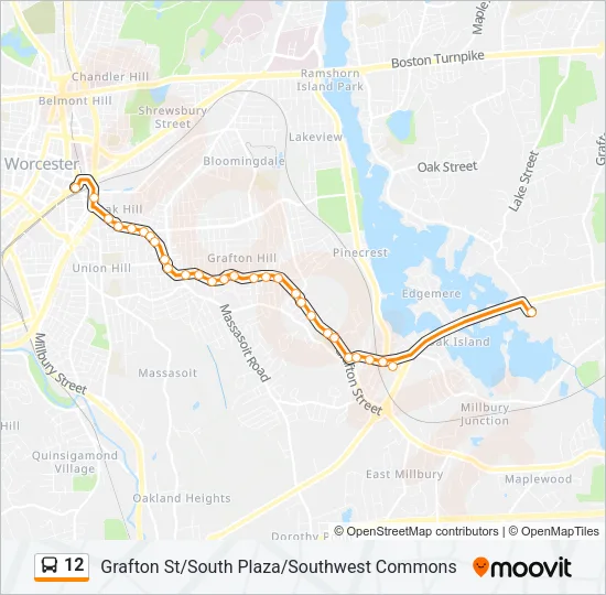 12 Bus Line Map