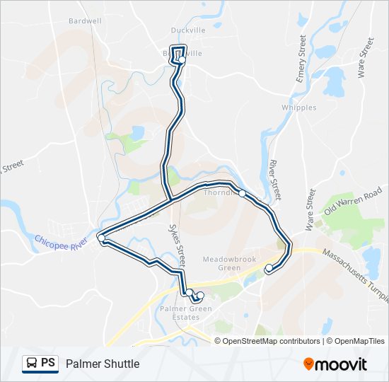 PS bus Line Map