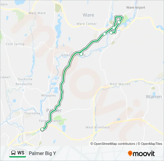 WS Bus Line Map