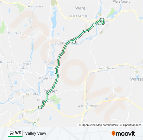 WS Bus Line Map