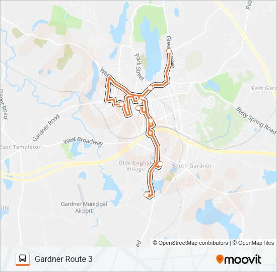 GARDNER ROUTE 3 Bus Line Map