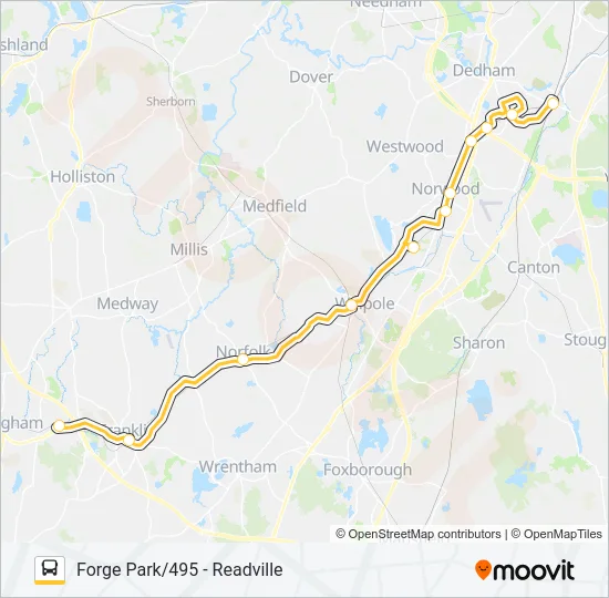 FRANKLIN LINE SHUTTLE Bus Line Map