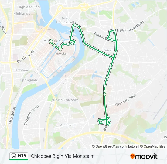 G19 Bus Line Map