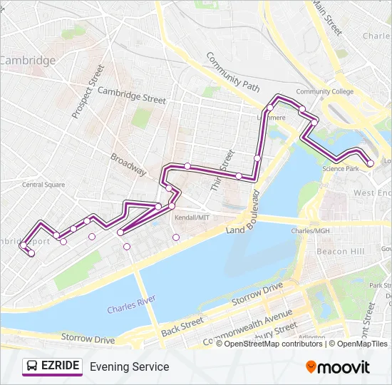 EZRIDE Bus Line Map