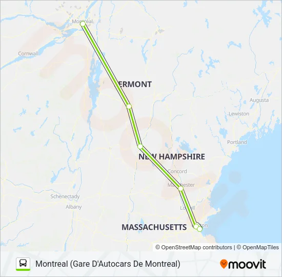 FLIXBUS 2689 Bus Line Map