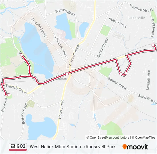 GO2 Bus Line Map