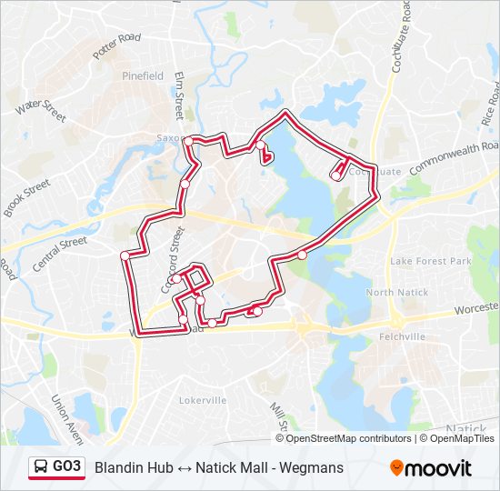 GO3 Bus Line Map