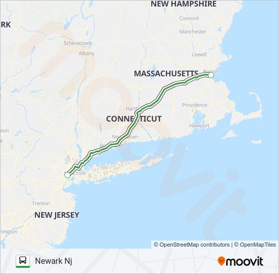 PETER PAN Bus Line Map