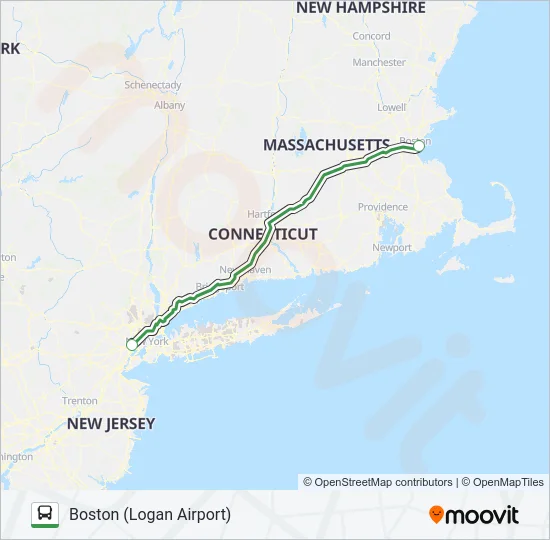 PETER PAN Bus Line Map