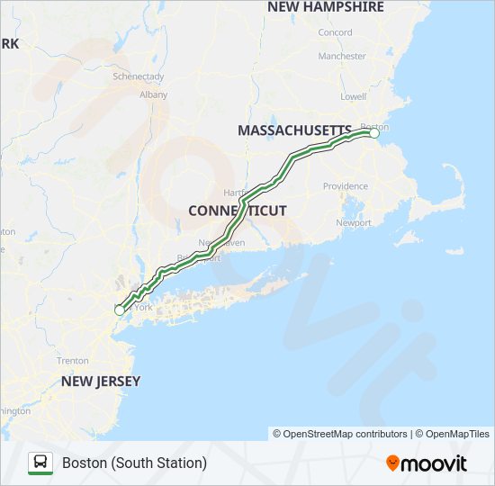 PETER PAN Bus Line Map
