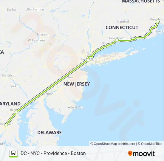 FLIXBUS 2681 Bus Line Map