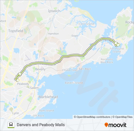 SATURDAY MALL SHUTTLE Bus Line Map