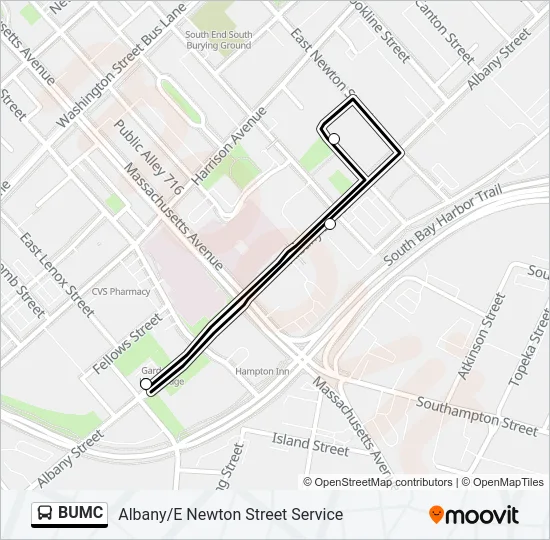 BUMC Bus Line Map