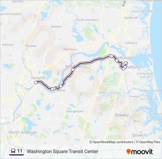 11 Bus Line Map