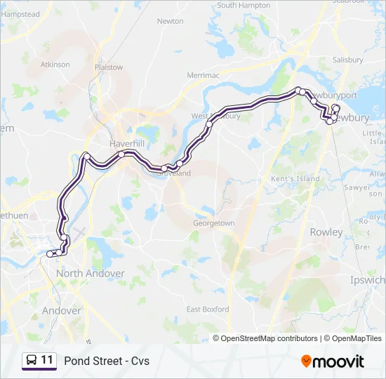 11 Bus Line Map