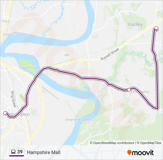 39 Bus Line Map
