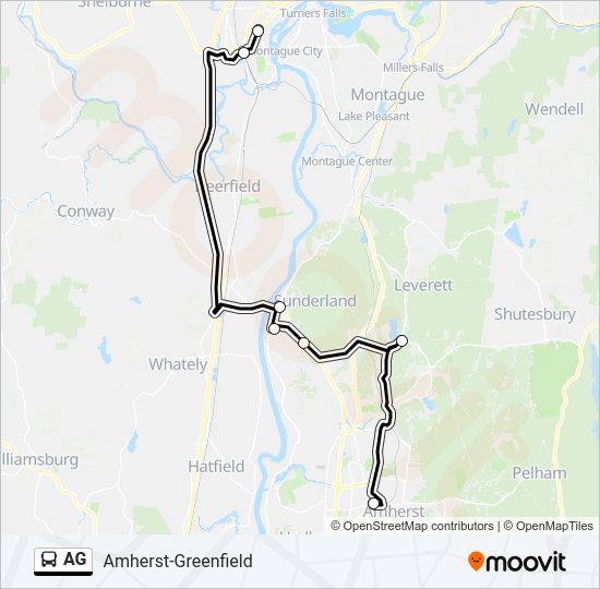 AG Bus Line Map