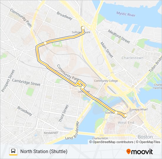 GREEN LINE SHUTTLE Bus Line Map