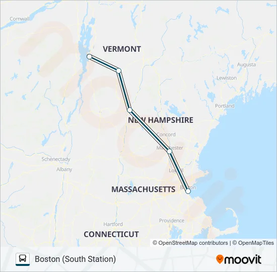 GREYHOUND US0261D Bus Line Map