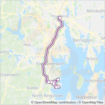QX Bus Line Map