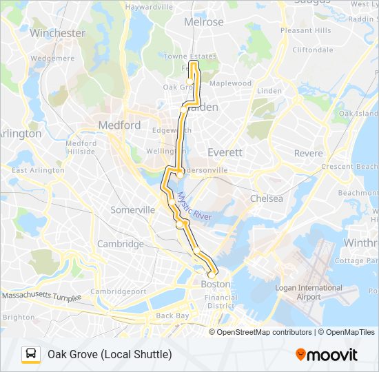 ORANGE LINE SHUTTLE Bus Line Map