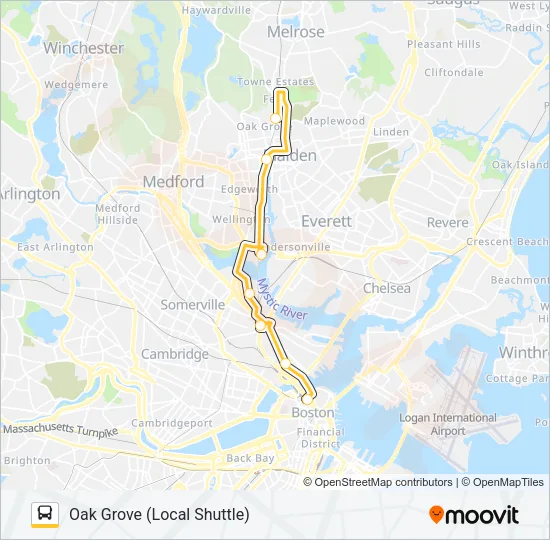 ORANGE LINE SHUTTLE Bus Line Map