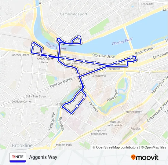 NIGHT Bus Line Map