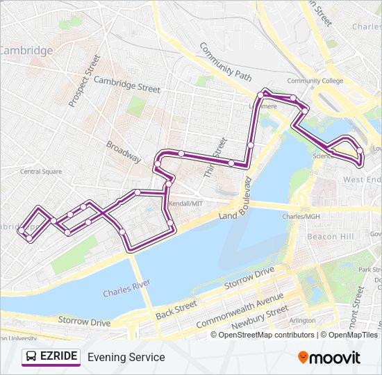 EZRIDE Bus Line Map