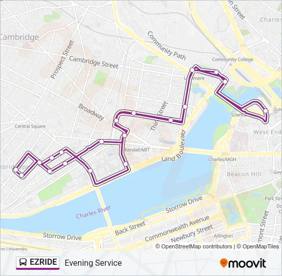 EZRIDE Bus Line Map