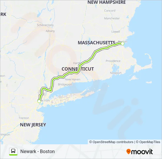 FLIXBUS 2614 Bus Line Map