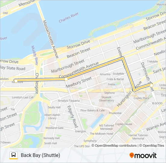 GREEN LINE SHUTTLE Bus Line Map