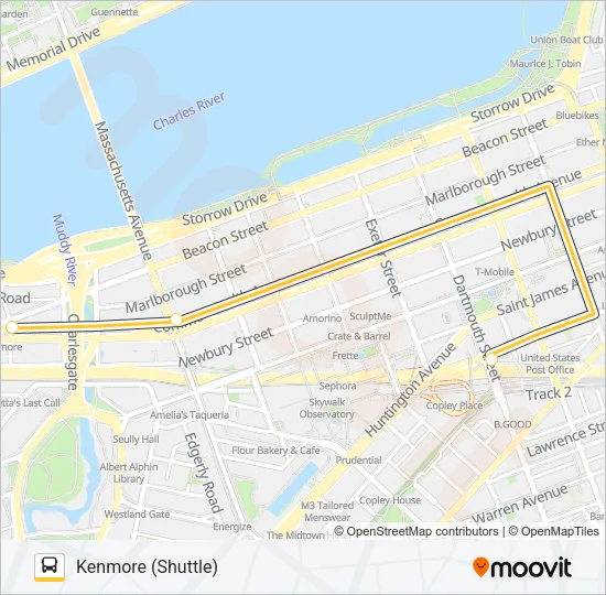 GREEN LINE SHUTTLE Bus Line Map