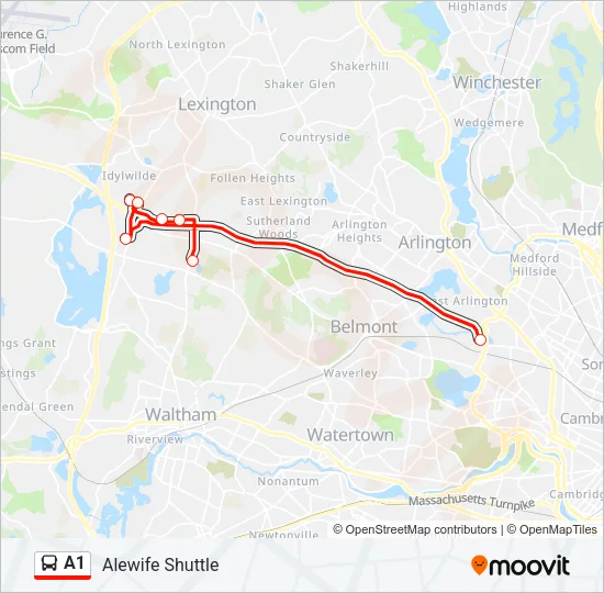 A1 Bus Line Map