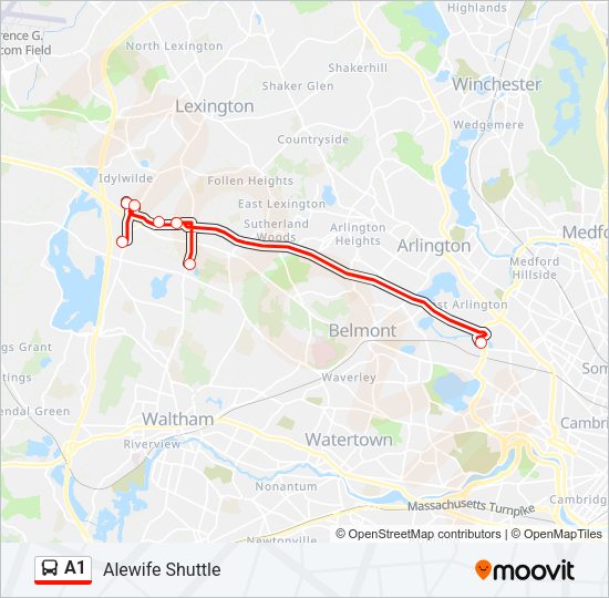 A1 Bus Line Map