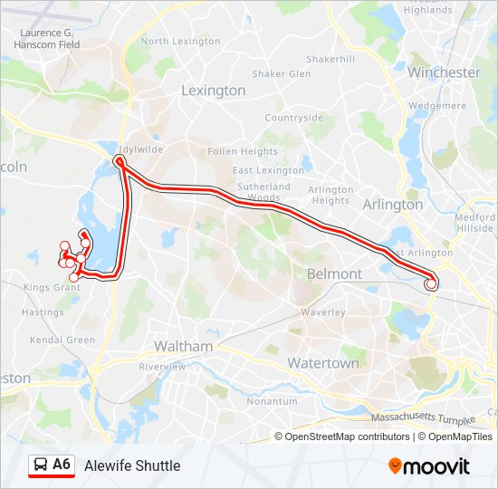 A6 Bus Line Map