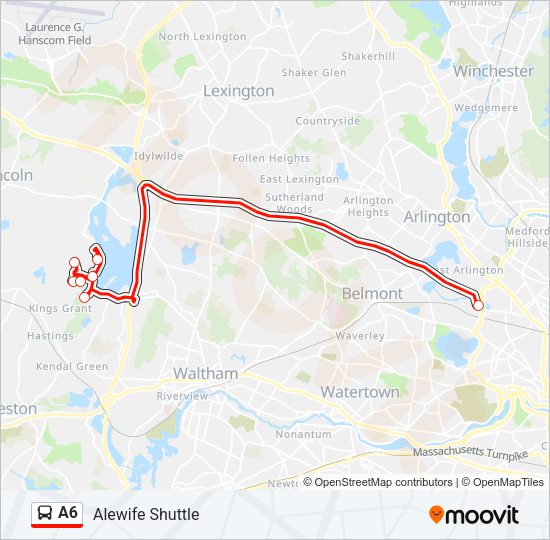 A6 Bus Line Map