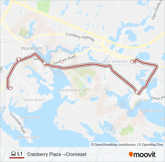 L1 Bus Line Map