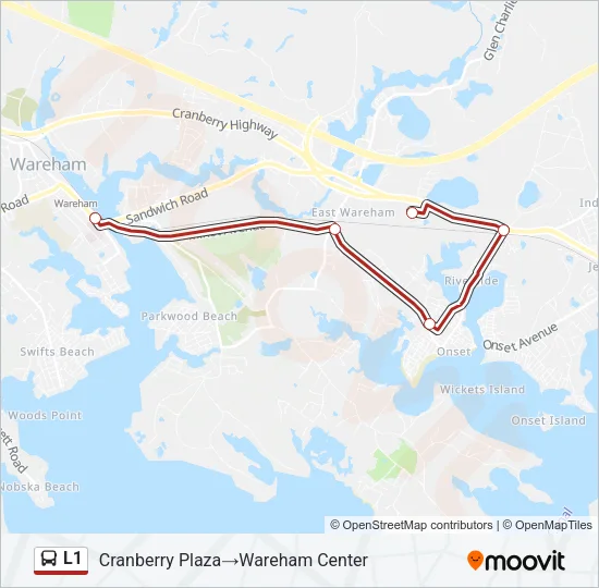L1 Bus Line Map