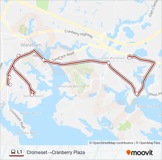 L1 Bus Line Map