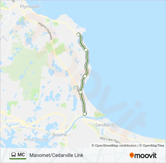 MC Bus Line Map