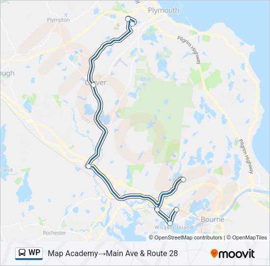 WP Bus Line Map