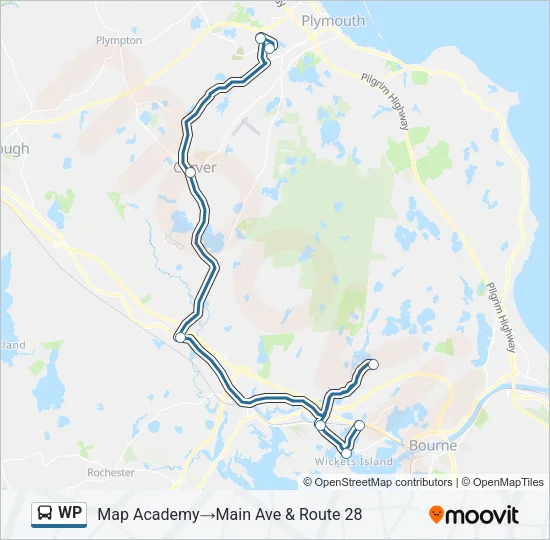 WP Bus Line Map