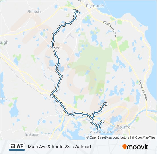 WP Bus Line Map