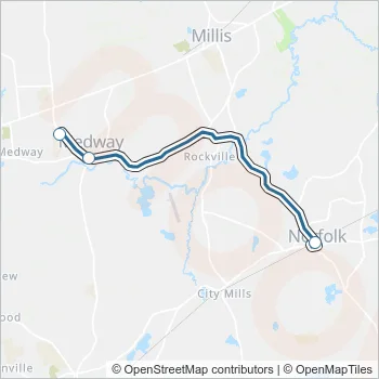 MT Bus Line Map