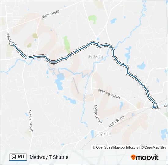 MT Bus Line Map
