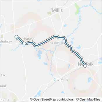 MT Bus Line Map